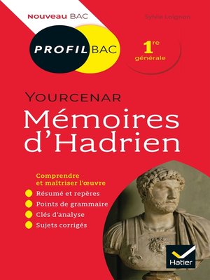 cover image of Profil--Yourcenar, Mémoires d'Hadrien